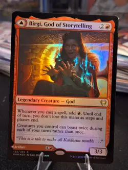 FOIL Birgi, God of Storytelling Kaldheim English Rare - Image 1