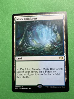 **Misty Rainforest** ~Modern Horizons 2~ MTG: Magic, Light Play (LP) - Image 1