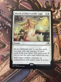 March of Otherworldly Light Rare Kamigawa Neon Dynasty MTG 028 - Image 1