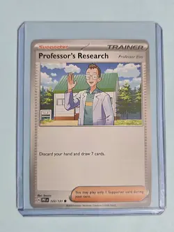 2025 Professor's (Elm) Research 123/131 - Prismatic Evolutions NM/MINT Pokemon - Image 2