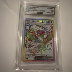 2024 Pokemon Scarlet & Violet - Surging Sparks Flygon ex #222 AGS GEM MINT 10 - Image 1