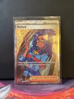 Railfort 142/131 Full Art Trainer Holo Pre NM Near Mint Mint Pokemon - Image 1