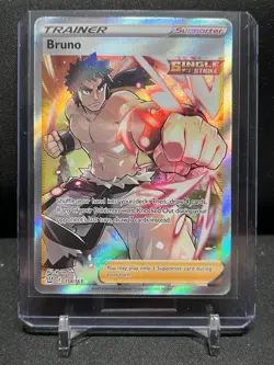 Bruno 158/163 Ultra Rare Holo Pokemon 2021 Battle Styles NM - Image 1
