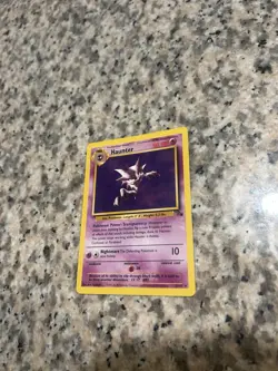 Haunter - 21/62 -Non Holographic Pokemon Fossil Unlimited Rare Card WOTC LP - Image 1