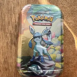 Pokemon Scarlet Violet Prismatic Evolutions Mini Tin Glaceon 2-Pack, Sealed - Image 1