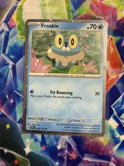 Froakie- 056/197 - Pokemon Obsidian Flames Cosmos Holo Rare Card NM - Image 1