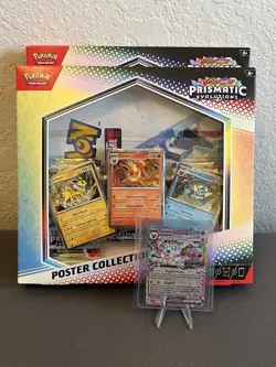 Pokemon TCG Prismatic Evolutions Poster Collection Box Factory Sealed (2) - Image 1