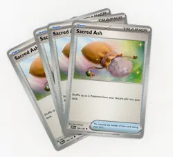 4x Sacred Ash 168/182 x4 - Destined Rivals - Pokemon TCG - Playset-NM - Image 1