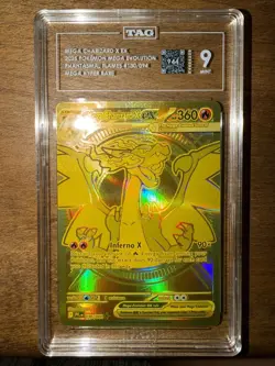 Pokemon Mega Charizard X ex 130/094 Phantasmal Flames TAG 9 - Image 1