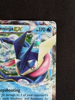 Pokemon Greninja EX XY20 XY Black Star Promo Holo Basic 170 HP (2014) DMG - Image 3