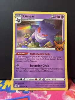 Pokemon Gengar TCG Halloween Trick or Trade 66/196 Holo Stamped - Image 1