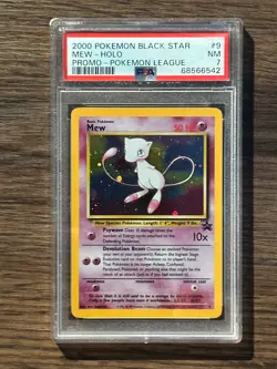2000 Pokemon Black Star Mew Pokemon League Promo PSA 7 PSA # 68566542 - Image 1
