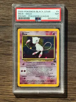 2000 Pokemon Black Star Mew Pokemon League Promo PSA 7 PSA # 68566542 - Image 2