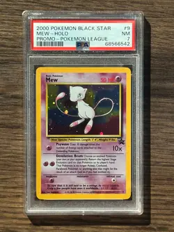 2000 Pokemon Black Star Mew Pokemon League Promo PSA 7 PSA # 68566542 - Image 3