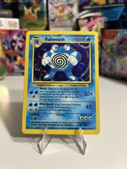 Poliwrath 13/102 Shadowless Holo 1999 Pokemon Base Set LP WOTC Rare - Image 1