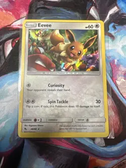 Pokemon TCG Eevee 48/68 Hidden Fates Holo Rare (English) - NM - Image 1