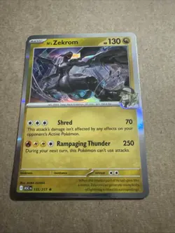Ascended Heroes N's Zekrom Rare Holo #155/217 Pokemon TCG - Image 1