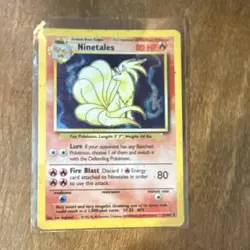 Pokemon Ninetales Base Set 12/102 Holo Rare Unlimited English Pokemon TCG - Image 1