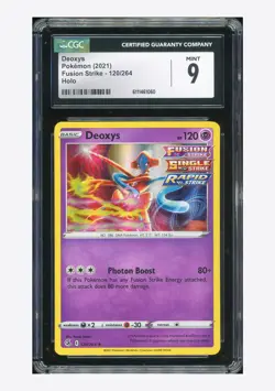 Pokemon CGC 9 Deoxys Holo 2021 120/264 Fusion Strike English - Image 1