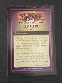 YuGiOh! - Tip Card #31 Of 50 DR2-EN31 Dark Revelation Volume 2 Lightly Played - Image 1