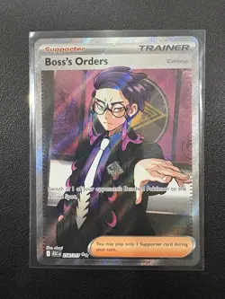 Pokemon Boss's Orders Corbeau Trainer Supporter Full Art Ultra Rare ASC 256/217 - Image 1