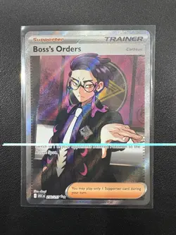 Pokemon Boss's Orders Corbeau Trainer Supporter Full Art Ultra Rare ASC 256/217 - Image 2