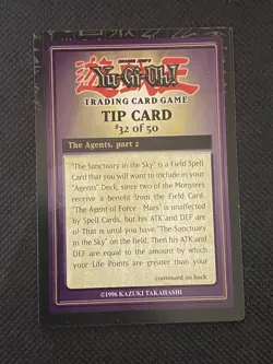 YuGiOh! - Tip Card #32 Of 50 DR2-EN32 Dark Revelation Volume 2 Lightly Played - Image 1