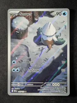 2025 Pokemon SNOVER #140/132 Mega Evolution Illustration Rare English - Image 1