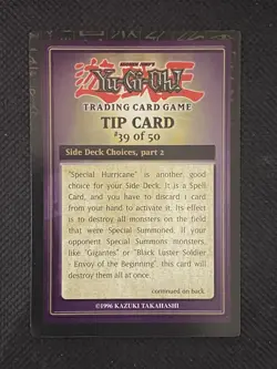 YuGiOh! - Tip Card #39 Of 50 DR2-EN39 Dark Revelation Volume 2 Lightly Played - Image 3