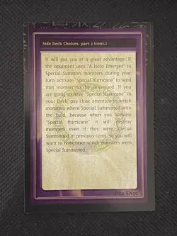 YuGiOh! - Tip Card #39 Of 50 DR2-EN39 Dark Revelation Volume 2 Lightly Played - Image 4