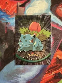 Ivysaur Topps Holo #02 Black Label Vintage Pokemon - MP - Image 1