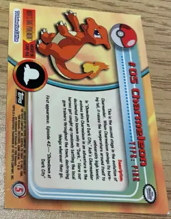 Pokemon TCG Vintage 1999 Topps TV Series 1 #5 Charmeleon - Image 2