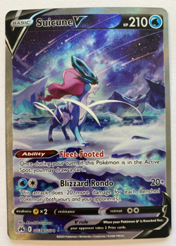Suicune V Pokemon TCG Crown Zenith: Galarian Gallery GG38/GG70 Ultra Rare - Image 1