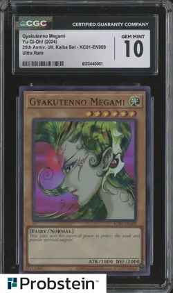 2024 Yu-Gi-Oh! 25th Anniversary Kaiba #KC01-EN009 Gyakutenno Megami CGC 10 - Image 1