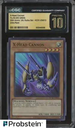 2024 Yu-Gi-Oh! 25th Anniversary Kaiba #KC01-EN013 X-Head Cannon CGC 10 PRISTINE - Image 1