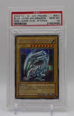 Yugioh Blue Eyes White Dragon DDS PSA 10 Clean Old Cert! - Image 1