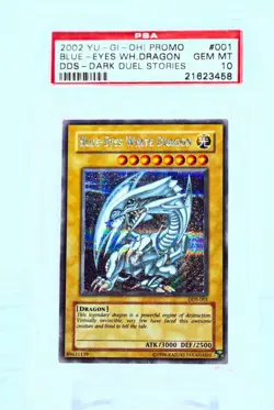 Yugioh Blue Eyes White Dragon DDS PSA 10 Clean Old Cert! - Image 3