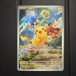 Pokemon Pikachu 027 SVP Scarlet & Violet Promo Holo Basic 60HP English Card - Image 1