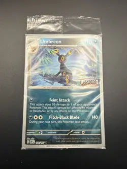Pokemon Umbreon 130/197 Obsidian Flames Promo Stamped Reverse Holo Card Sealed - Image 2
