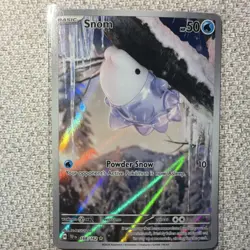 Pokemon TCG Snom SV05 Temporal Forces Holo Rare 168/162 Basic 2024 Card - Image 1