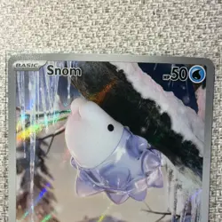 Pokemon TCG Snom SV05 Temporal Forces Holo Rare 168/162 Basic 2024 Card - Image 2