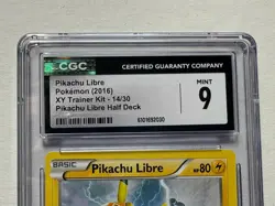 Pikachu Libre 14/30 XY Trainer Kit Half Deck Promo CGC 9 Mint Pokemon Card - Image 3