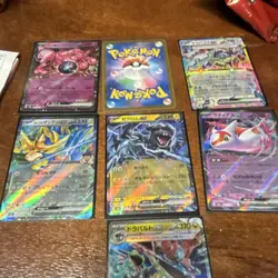 Pokemon TCG Japanese EX Holo Lot Mewtwo Pikachu Zacian Zekrom Latias 7 Cards - Image 2