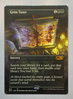 MTG - Core Set 2021 - Grim Tutor - Borderless - NM - Image 1