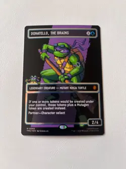 Donatello, the Brains (0085) (Borderless) (Surge Foil) [TMC - 85] - NM Foil - Image 1