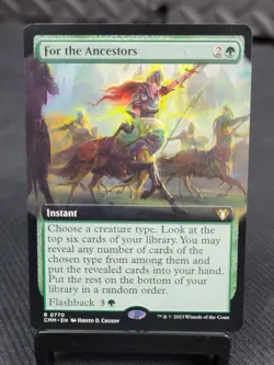 Magic The Gathering - Commander Masters - For the Ancestors - Extended Art - Image 1