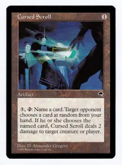 Cursed Scroll – MtG – Tempest – EX – 2 available - Image 1