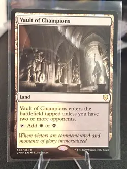 Vault of Champions Commander Legends Rare Land Regular - Image 1
