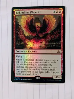 Rekindling Phoenix [Rivals of Ixalan] Foil Near Mint - Image 1