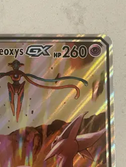Pokemon TCG Espeon & Deoxys GX SM240 Black Star Promo Holo Card JUMBO card - Image 3